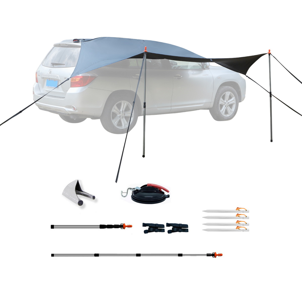sonnensegel auto heck Unikka ComfortX Sonnensegel für PKW & kleine Fahrzeuge