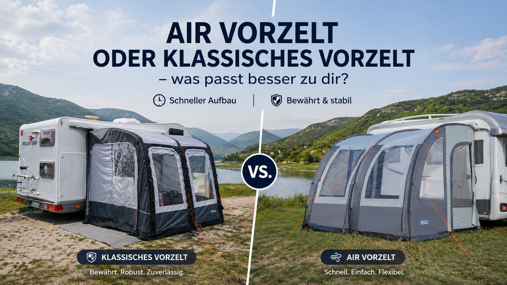 Air Vorzelt oder klassisches Vorzelt – was passt besser zu dir?
