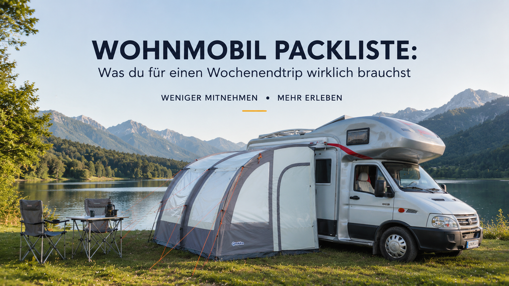 Wohnmobil Packliste: Was du für einen Wochenendtrip wirklich brauchst
