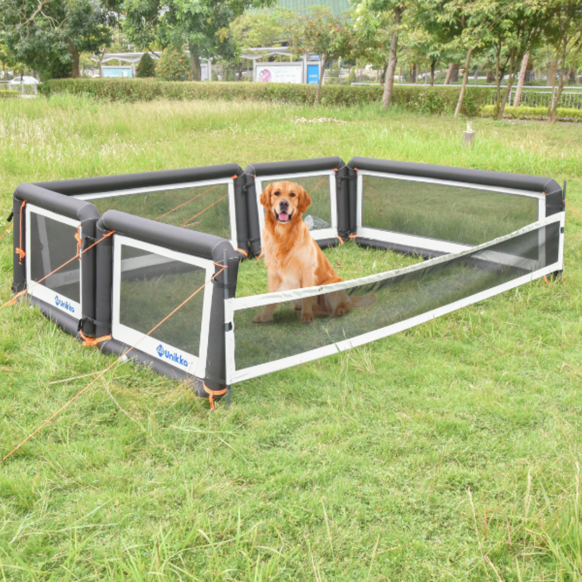 Pet Fence Ideas Portable Rv Fence Unikka Inflatable Outdoor Fence
