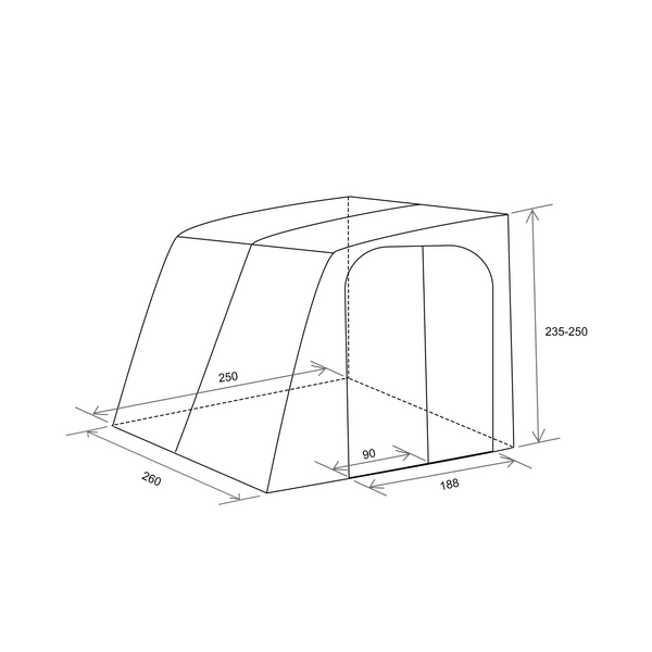 Unikka Wonderland Infatable Caravan Awning